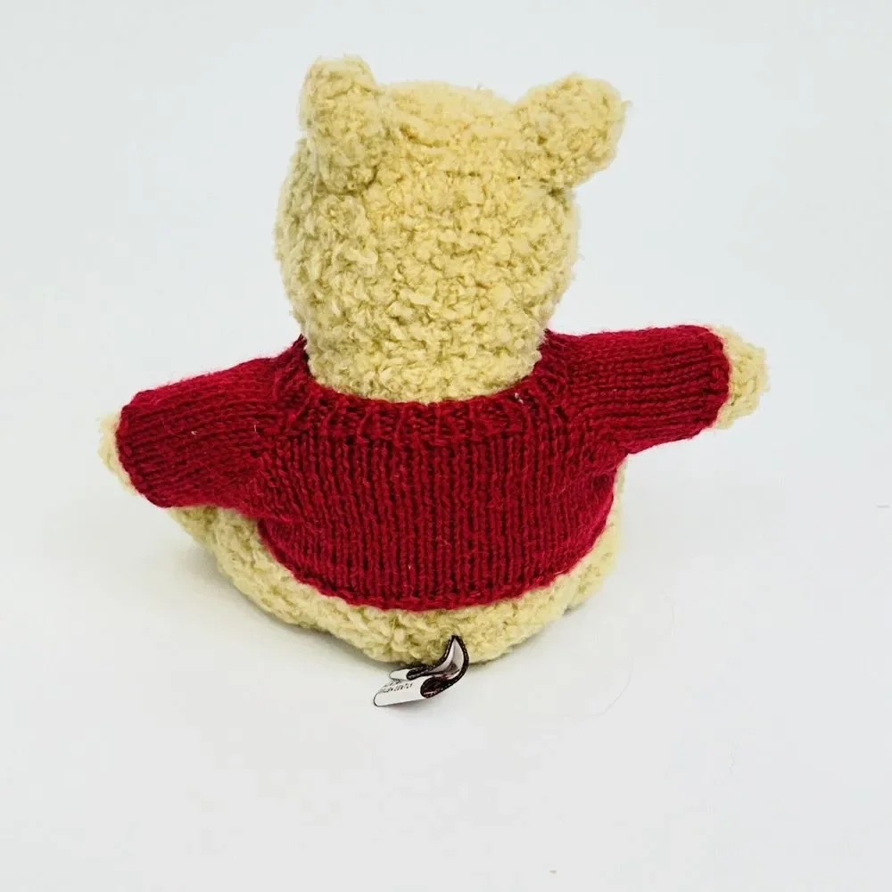 Vintage Disney Pooh Plush GUND Embroidered Honey Jar Stuffie‎ Toy